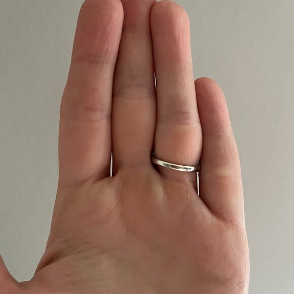 Vintage Silver & Turquoise Stone Ring - Size 5.75 - Picture 4 of 4